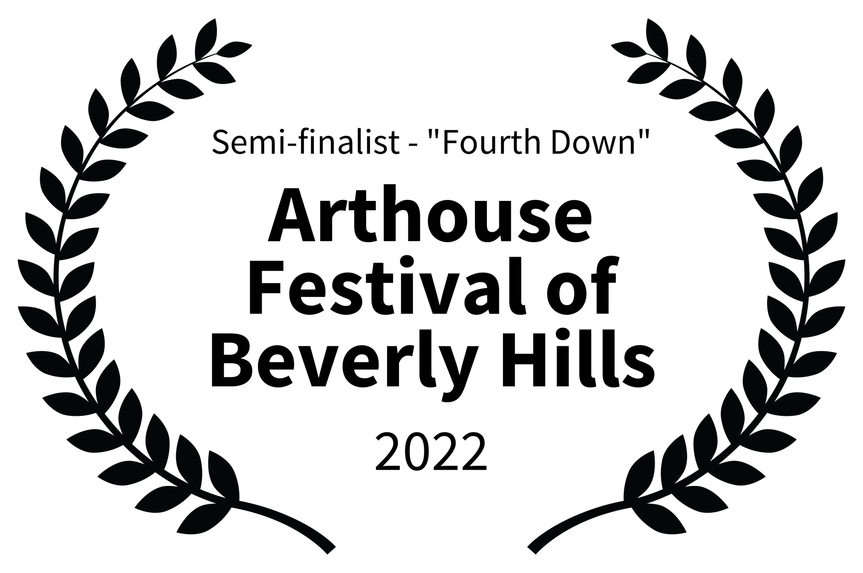 Fourth Down Award Arthouse Beverly Hills Film Festival